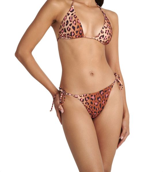 Εικόνα της Blu4u Bikini Slip με Κορδονάκια Καφέ Λεοπάρ 25365284-19