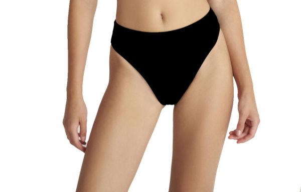 Εικόνα της Blu4u Bikini Slip Μαύρο.