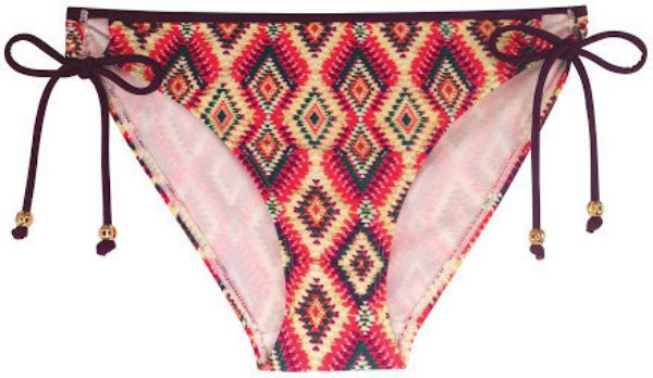 Εικόνα της Dorina Comoros εμπριμέ μαγιό σλιπ με κορδόνια στα πλαϊνά.