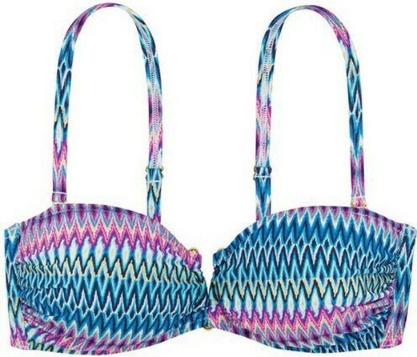 Εικόνα της Dorina Πολύχρωμο μπλε/φούξια μαγιό bandeau. ( Κωδ.: D17090A)