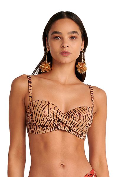 Εικόνα της Blu4u Strapless Bikini Top Χρυσό Cup D 25366212D-20