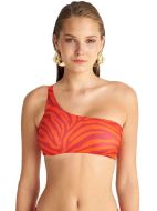 Εικόνα της Blu4u Bikini με έναν Ώμο & Επένδυση Animal Print Red 25366383-07