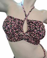 Εικόνα της Apple μαύρο εμπριμέ μαγίο top.