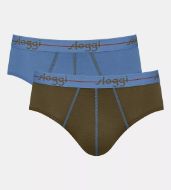Εικόνα της 2Pack Sloggi Men Start Midi Slip Ραφ/Χακί.