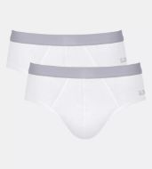 Εικόνα της 2Pack Sloggi Men Go ABC Slip Brief Λευκά Βαμβακερά.