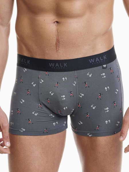 Εικόνα της Walk Boxer Bamboo Ανθρακί Με Σχέδιο.( Κωδ.: W1770-69)