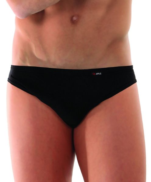 Εικόνα της Apple Boxer 0215240 Ανδρικό Σλιπ Μαύρο Μονόχρωμο