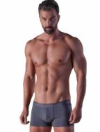 Εικόνα της Plus Size Wrap Ανδρικό Boxer Ανθρακί, Με Εξωτερικό Λάστιχο.