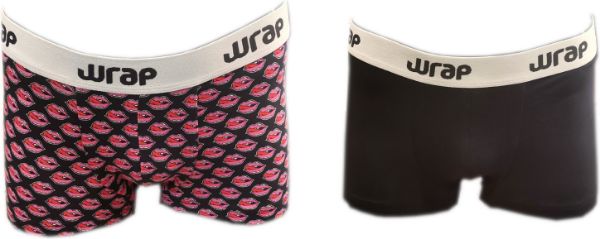 Εικόνα της 2 Boxer Wrap Apparel Μαύρο/Μαύρο με σχέδια.