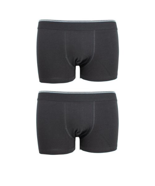Εικόνα της Retro Ανδρικά Boxer Μαύρα Μονόχρωμα 2Pack RB102-02-02