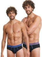 Εικόνα της Walk Ανδρικά Σλιπ Μαύρα 2Pack W1757_0202