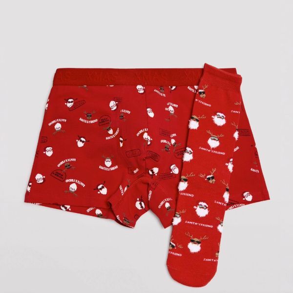 Εικόνα της Ysabel Mora Ανδρικό Μποξεράκι Κόκκινο με Σχέδια 20385