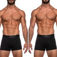 Εικόνα της Inizio 4400 Ανδρικά Μποξεράκια Μαύρο / Μαύρο 2Pack