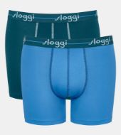Εικόνα της 2Pack Sloggi Boxer Short Πετρόλ/Γαλάζιο.