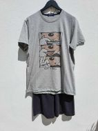 Εικόνα της Galaxy Βαμβακερή Ανδρική Πιτζάμα Γκρι/Ανθρακί.