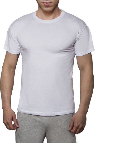 Εικόνα της Λευκή ανδρική φαρδιά φανέλα τύπου T-Shirt.