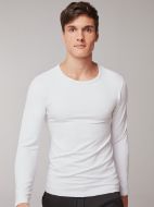 Εικόνα της Gisela Eko Thermal Λευκή ανδρική ισοθερμική φανέλα με μακρύ μανίκι.