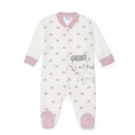 Εικόνα της Pretty Baby Βρεφικό Φορμάκι Μακρυμάνικο Κρεμ-ροζ 35868