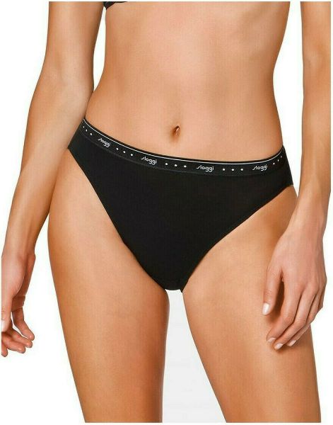 Εικόνα της Sloggi 24/7 100 Tai Βαμβακερό Γυναικείο Slip Μαύρο 10198073-0004
