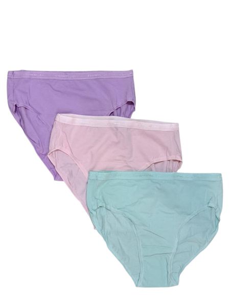 Εικόνα της 3Pack Apple Slip Cotton Tai Highwaist Ροζ/Φυστικί/Λιλά.