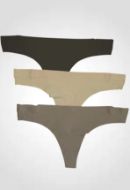 Εικόνα της 3 Pack Ider Laser Cut String Μαύρο/Μπεζ/Γκρεζ.