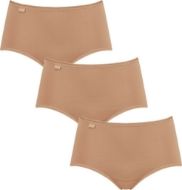 Εικόνα της 3 ΤΕΜΑΧΙΑ 24/7 Sloggi Cotton Midi μπεζ γυναικεία εσώρουχα.