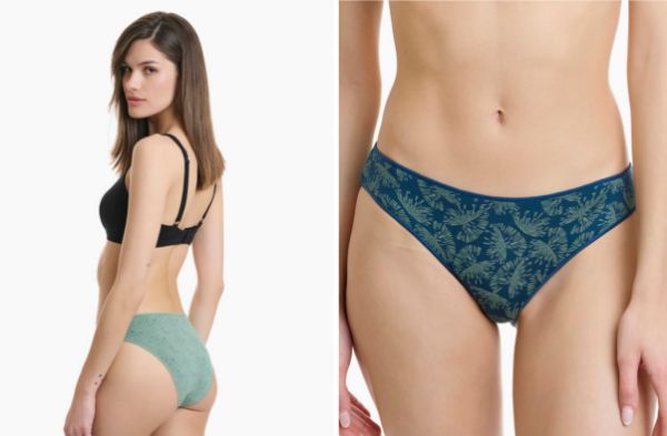 Εικόνα της 2Pack Walk Slip Bamboo Πετρόλ/Πράσινο Με Σχέδια.