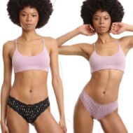 Εικόνα της Walk Γυναικεία Brazil 2Pack με Δαντέλα Black/Pink W2014-60