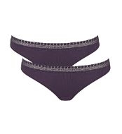 Εικόνα της 2 Pack Sloggi Go Ribbed Brazil Μελιτζανί.