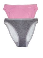 Εικόνα της 2 Pack Sloggi Go Tai Organic Cotton Ροζ/Γκρι Εμπριμέ.