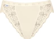 Εικόνα της Sloggi Chic Tai Ψηλόμεσο Γυναικείο Slip με Δαντέλα Ιβουάρ 10005202-0038