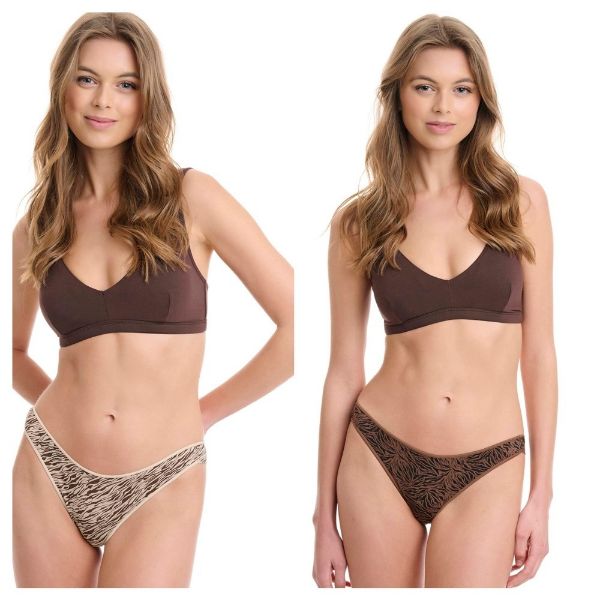 Εικόνα της Walk Γυναικεία Brazil 2Pack Καφέ W2018-31