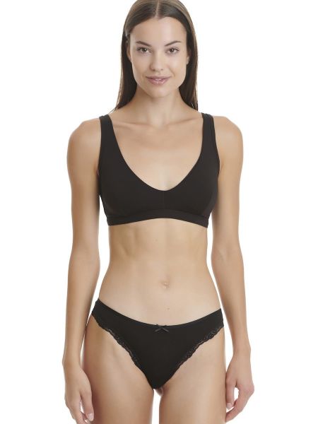 Εικόνα της Walk Bamboo Γυναικεία Brazil 2Pack με Δαντέλα Μαύρα W2015_0202