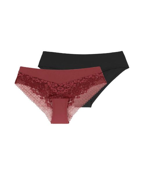 Εικόνα της Dorina Γυναικεία Slip 2Pack με Δαντέλα FXCH0004LA105-2X0307