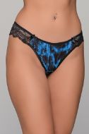 Εικόνα της Milena by Paris  Γυναικείο Brazil με Δαντέλα Μπλε-μάυρο 008471-Μπλε-μαύρο
