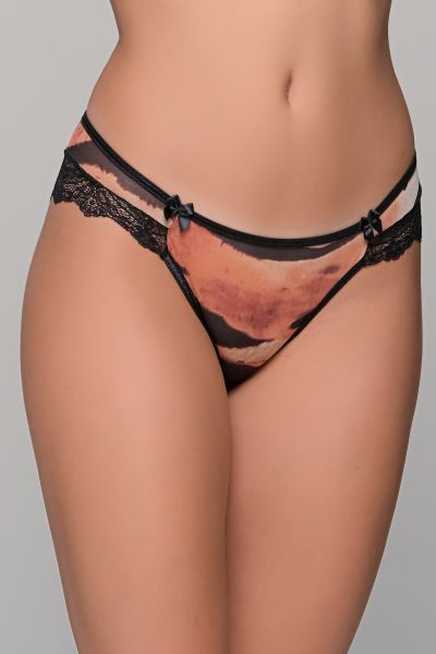 Εικόνα της Milena Brazil Animal Print Μαύρο.