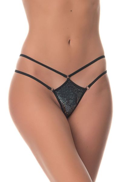 Εικόνα της Milena by Paris Γυναικείο String Μαύρο 007683