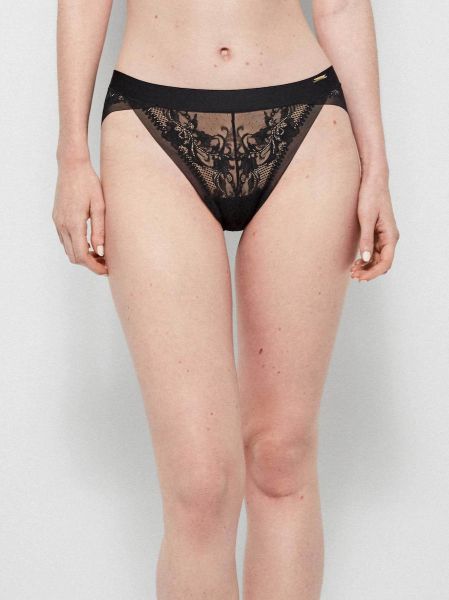 Εικόνα της Gisela μαύρο slip με δαντέλα.