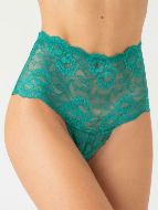 Εικόνα της Milena by Paris Ψηλόμεσο Γυναικείο Brazil με Δαντέλα Σμαραγδί.