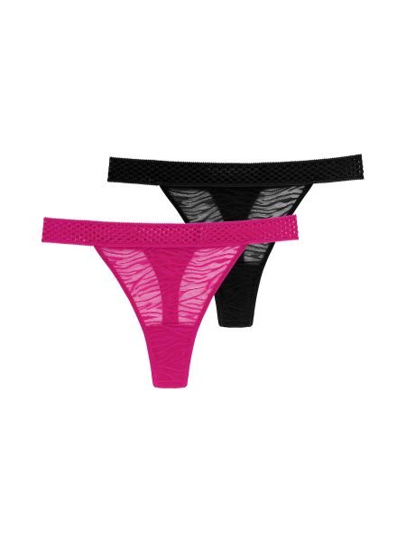 Εικόνα της Dorina Γυναικεία Slip 2Pack με Δαντέλα Ροζ FXST0003ME021-2X0310