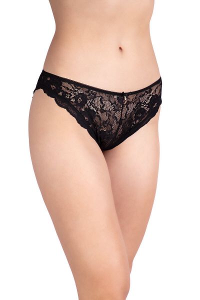 Εικόνα της Elite Form 2824 Γυναικείο Slip με Δαντέλα Μαύρο