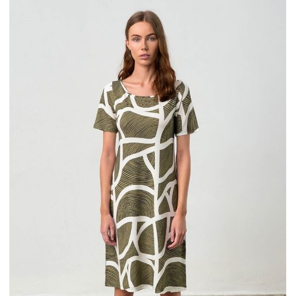 Εικόνα της Vamp 18383 Γυναικείο Κοντό Φόρεμα Παραλίας Πράσινο