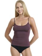 Εικόνα της Walk Καφέ Γυναικείο Φανελάκι με Τιράντα W2201_83