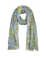 Εικόνα της BLE ΦΟΥΛΑΡΙ/ΠΑΡΕΟ ΜΠΛΕ/ΚΙΤΡΙΝΟ 110Χ180 (100% COTTON)