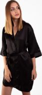Εικόνα της Elite Form Γυναικεία Σατέν Ρόμπα Μαύρη 0905