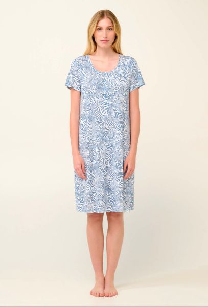 Εικόνα της Vamp Καλοκαιρινό Γυναικείο Νυχτικό Γαλάζιο Micromodal 22013