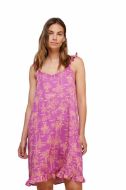 Εικόνα της Noidinotte viscose φούξια νυχτικό με ραντάκι.