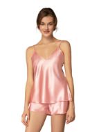 Εικόνα της Milena by Paris Καλοκαιρινό Σατέν Babydoll Σομόν 4176 004176