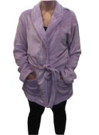 Εικόνα της Apple λιλά φλις ρόμπα σταυρωτή.