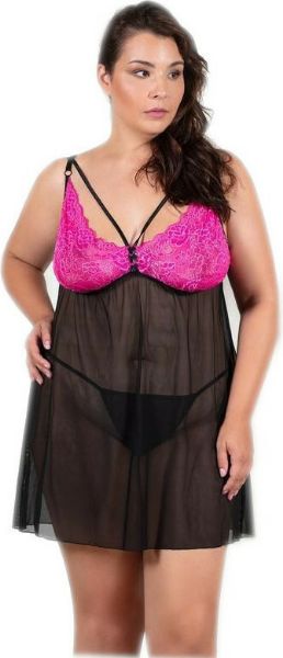 Εικόνα της Plus size νυχτικό & string.